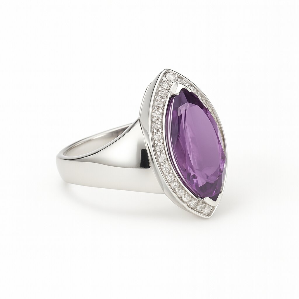 Marquise Fancy Amethyst Ring
