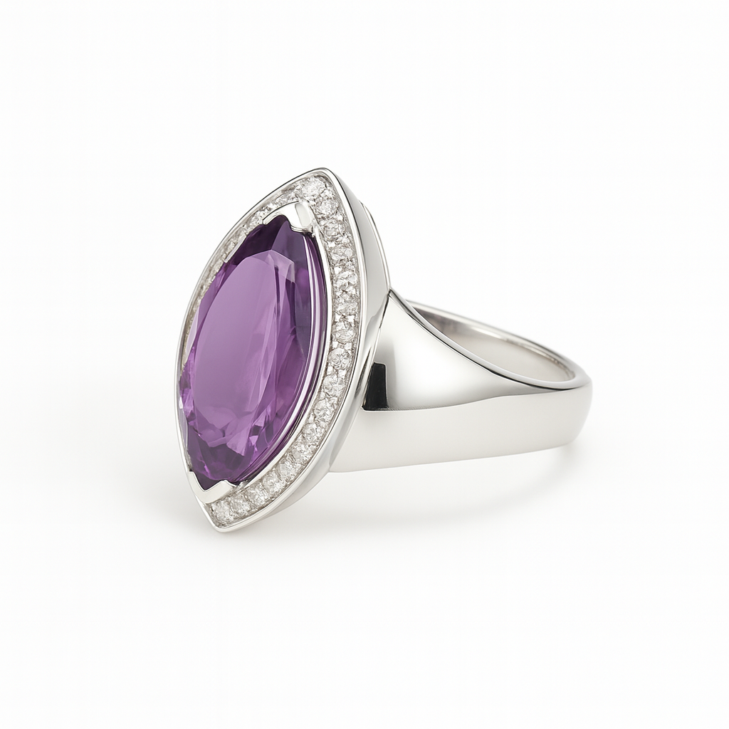 Marquise Fancy Amethyst Ring
