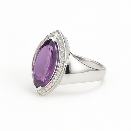 Marquise Fancy Amethyst Ring