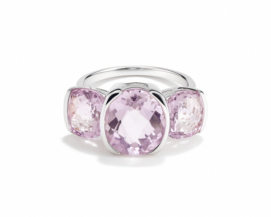 Trilogy Pink Amethyst Ring