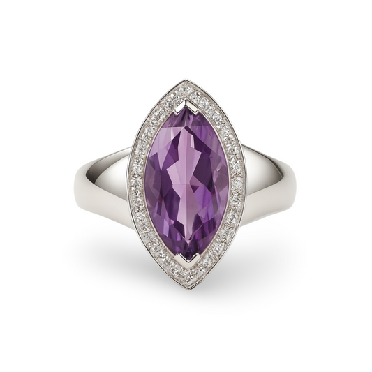 Marquise Fancy Amethyst Ring
